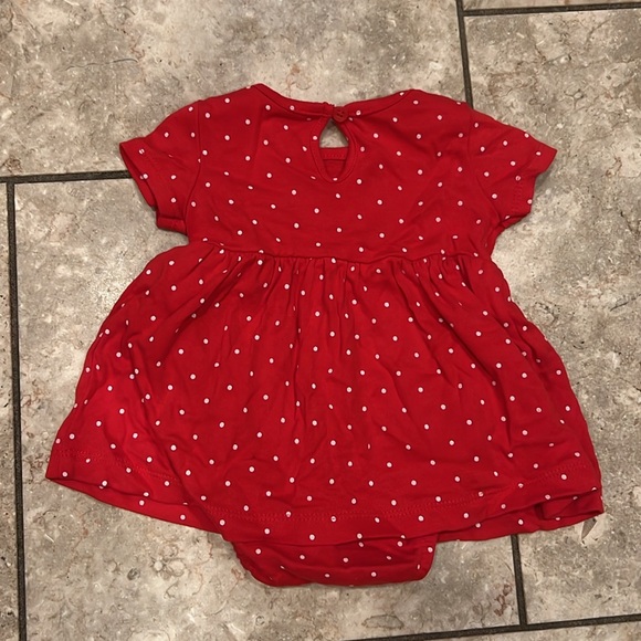 Carters 3 month Christmas dress with snap bottom underneath - Picture 3 of 4